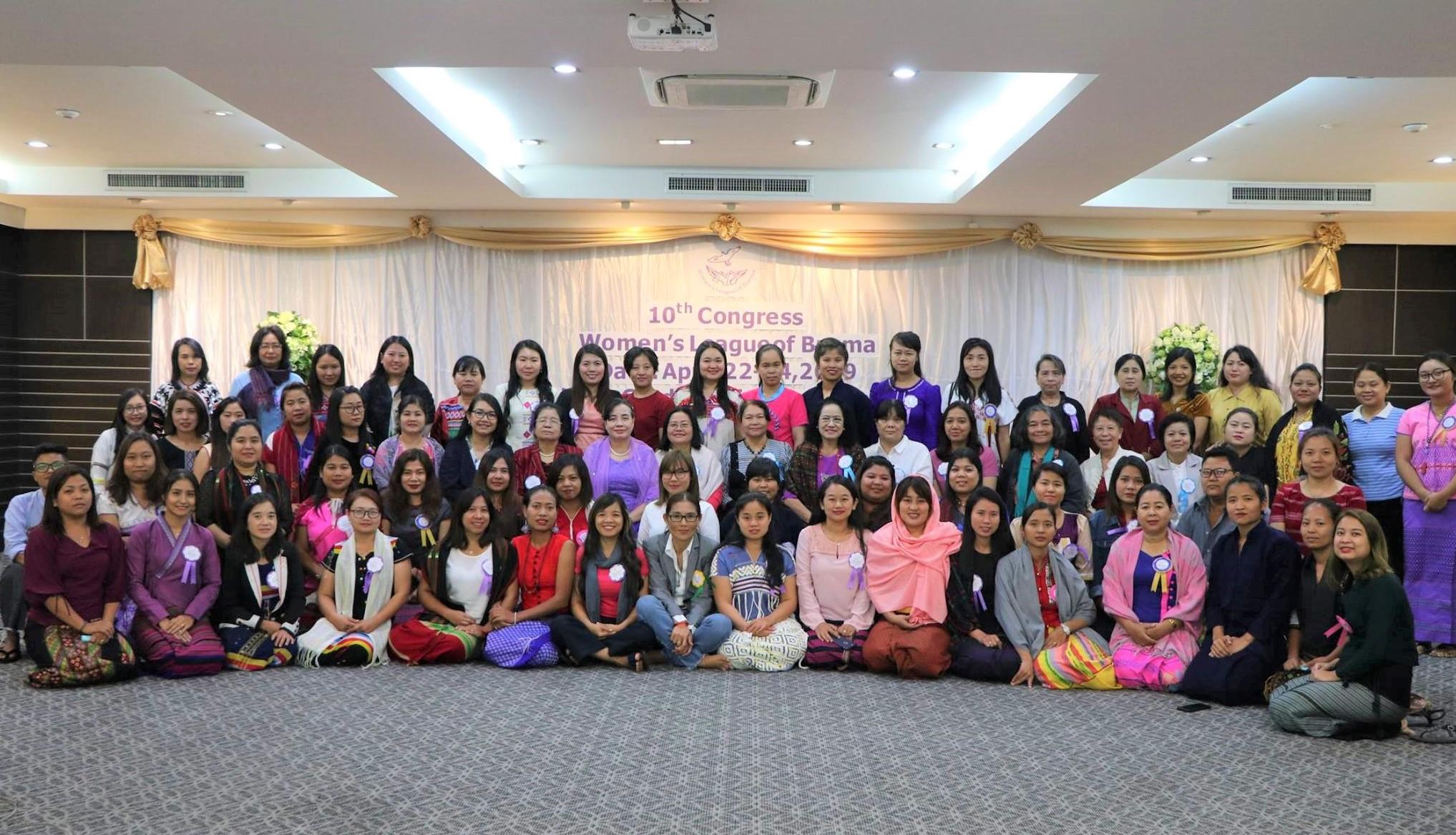 10th Congress of Women's League of Burma were conducted on 2019 April 22-24