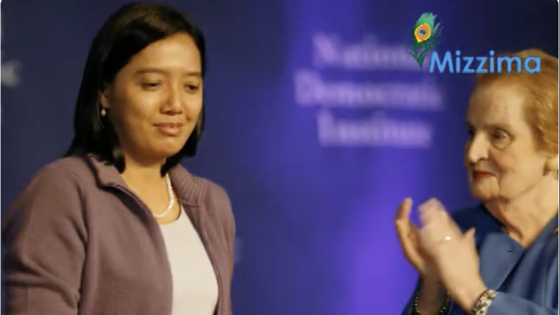 Women’s League of Burma honoured Madeleine K.Albright Grant